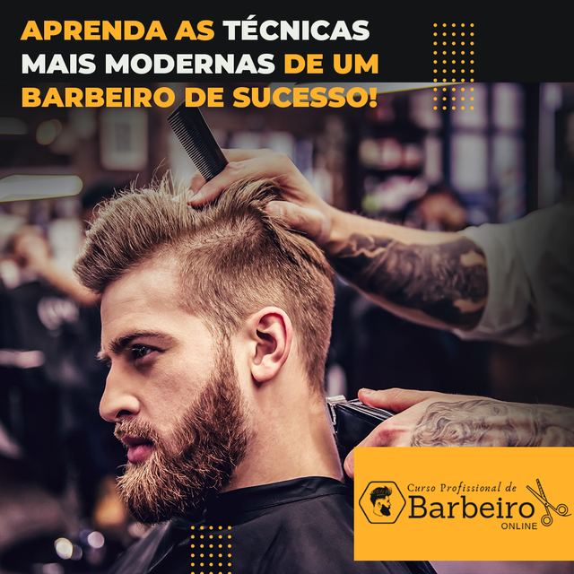 Capa: Curso de Barbeiro